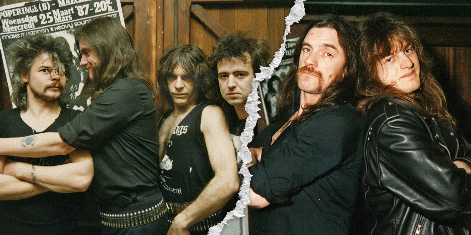 Lemmy backstage in Poperinge 1987